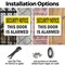 Signmission This Door Is Alarmed OSHA Security Notice Sign, Plastic, 10in W x 7in L, 2PK OS-2PACK-SN-P-710-L-11652 - alternate 2